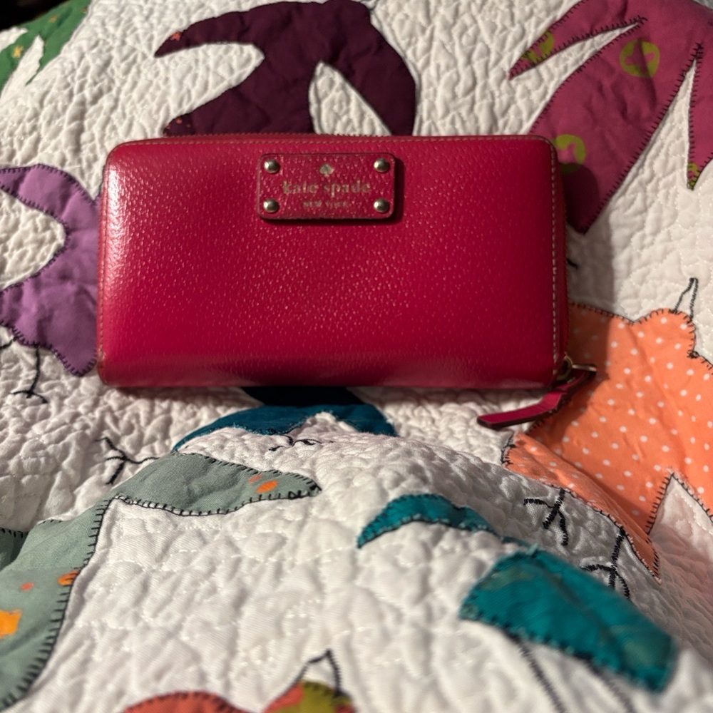 Kate Spade Fuchsia Leather Wallet - Picture 4 of 6